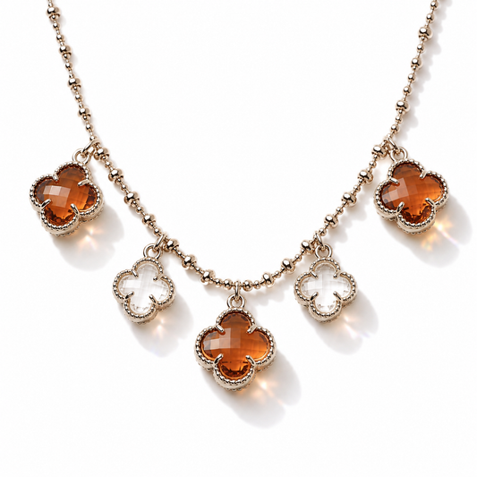 Crystal Clover Necklace