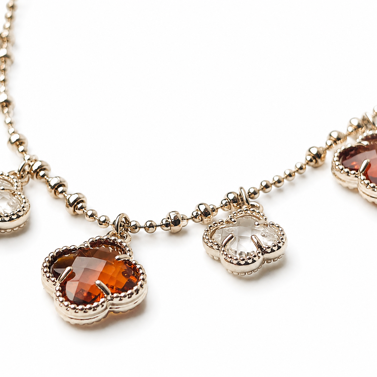 Crystal Clover Necklace