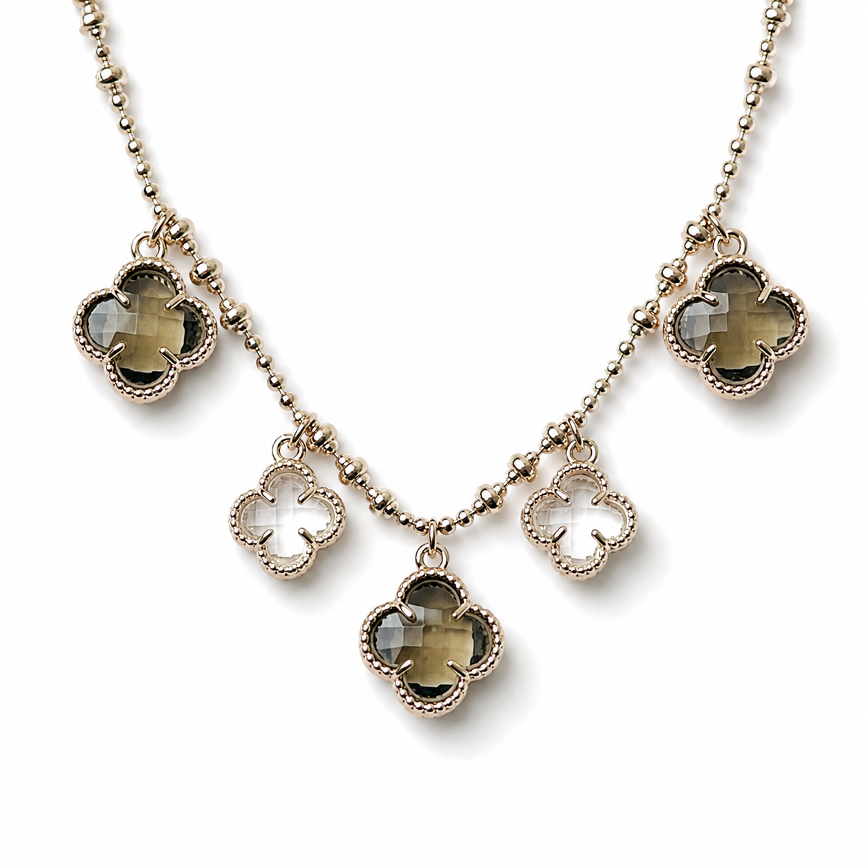 Crystal Clover Necklace