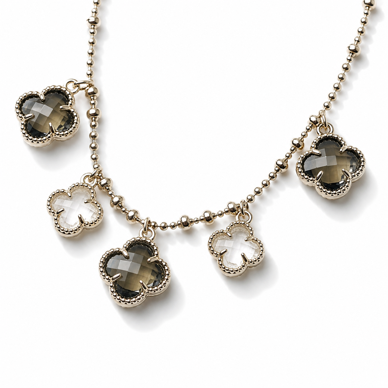 Crystal Clover Necklace