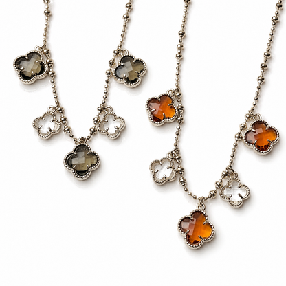 Crystal Clover Necklace