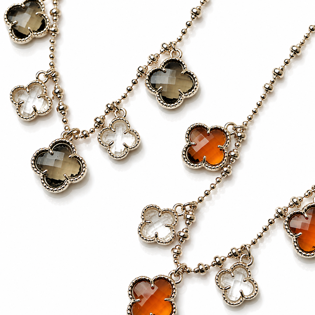 Crystal Clover Necklace