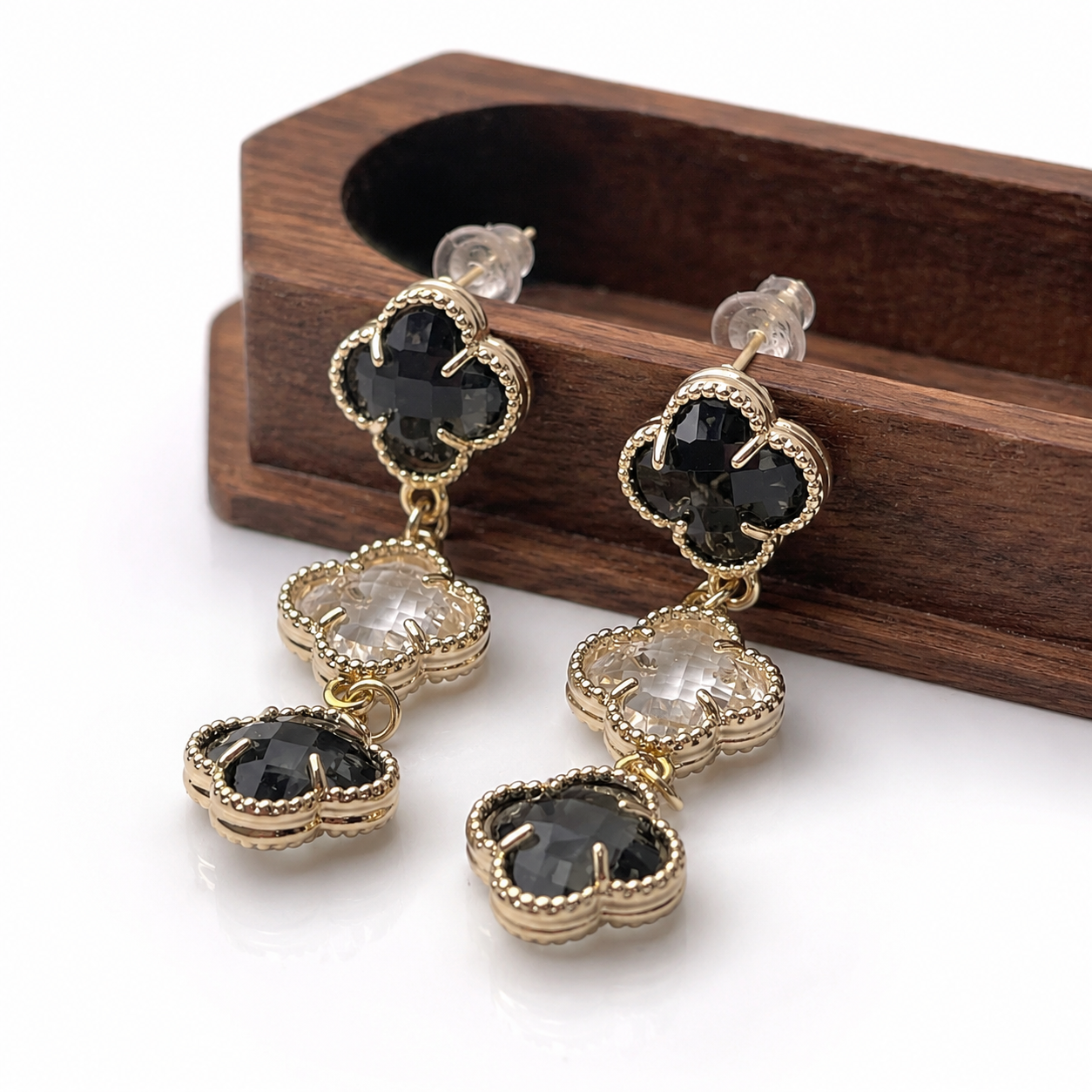 Crystal Clover Dangler